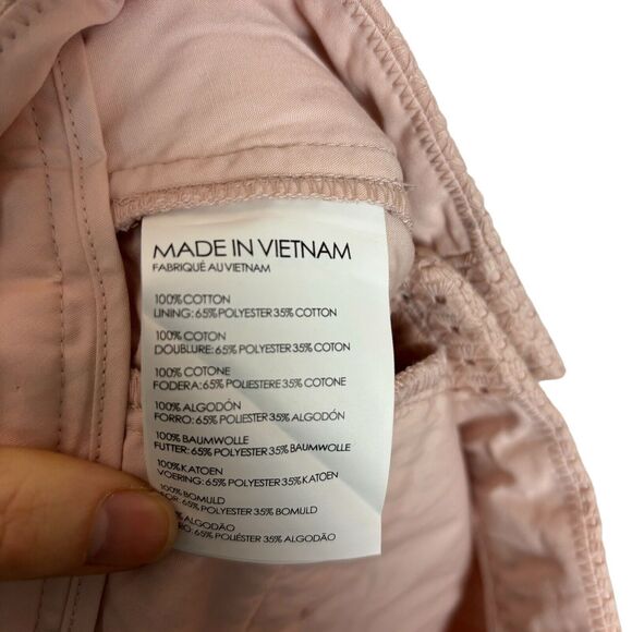 Club Monaco Dusty Pink Eyelet Shorts Scalloped Edge Women's Size 00 - Picture 7 of 7